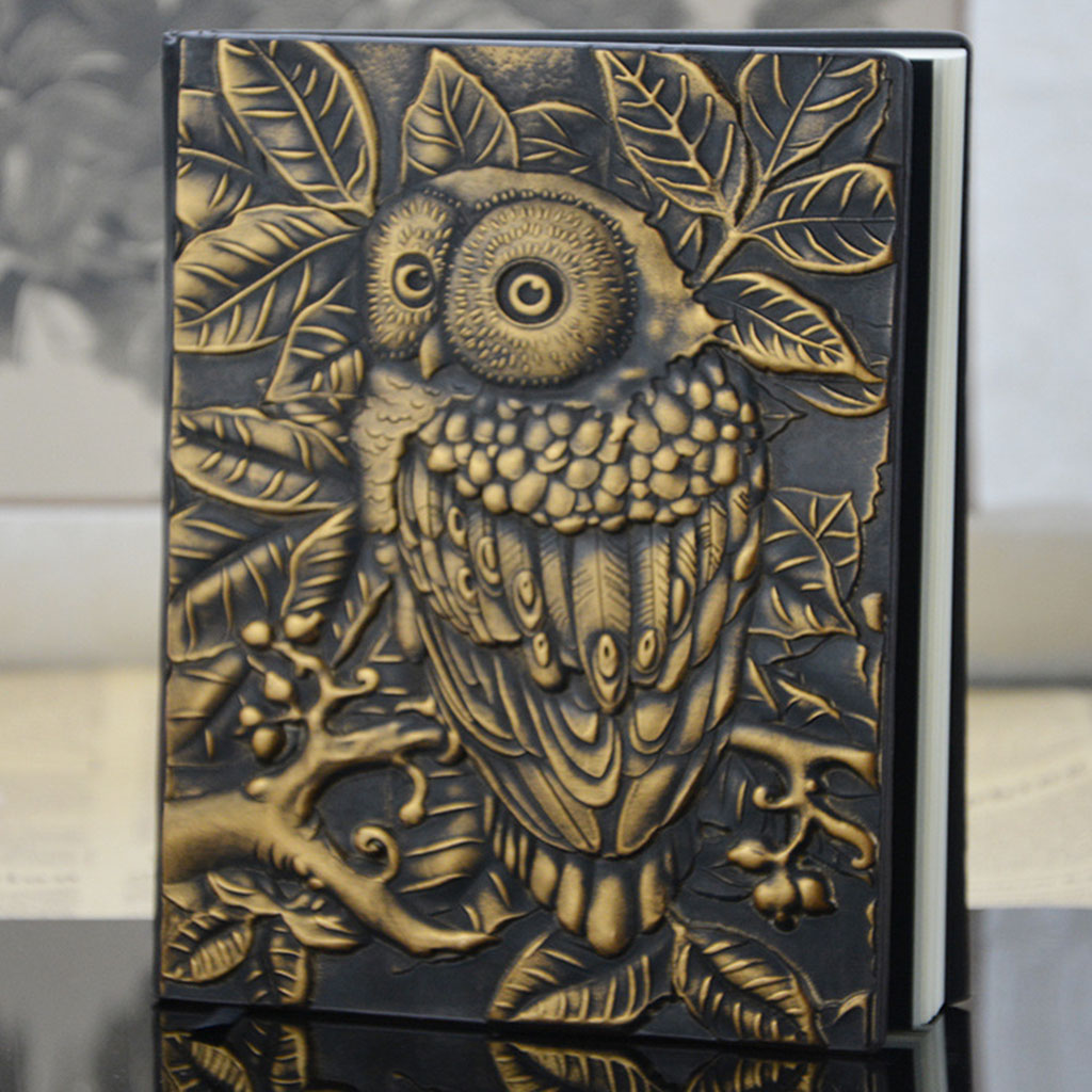 Necvior 3D Carving Owl Embossed Notebook Journal Notepad Travel Diary Planner Sketchbook