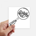 thumbnail image 1 of Balloon Astronaut Bubbles Sticker Square Waterproof Stickers Wallpaper Car Decal, 1 of 1