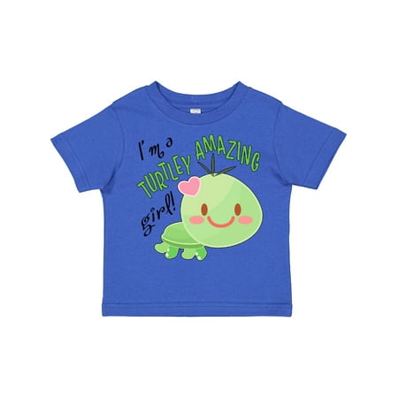 

Inktastic Im a Turtle-ly Amazing Girl- Cute Turtle Gift Toddler Toddler Girl T-Shirt
