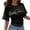 shirts for women graphic clearance-Black, variant on Women's Casual Crewneck Pullover T-Shirt Summer Short Sleeve Loose Fit Top Soft Lightweight Fashion Tee for Ladies Everyday Comfort Basic