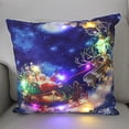 thumbnail image 3 of Funda de almohada de Navidad con luces LED, decoración de habitación, regalo de Año Nuevo para niños, 45 cm, 3 of 4