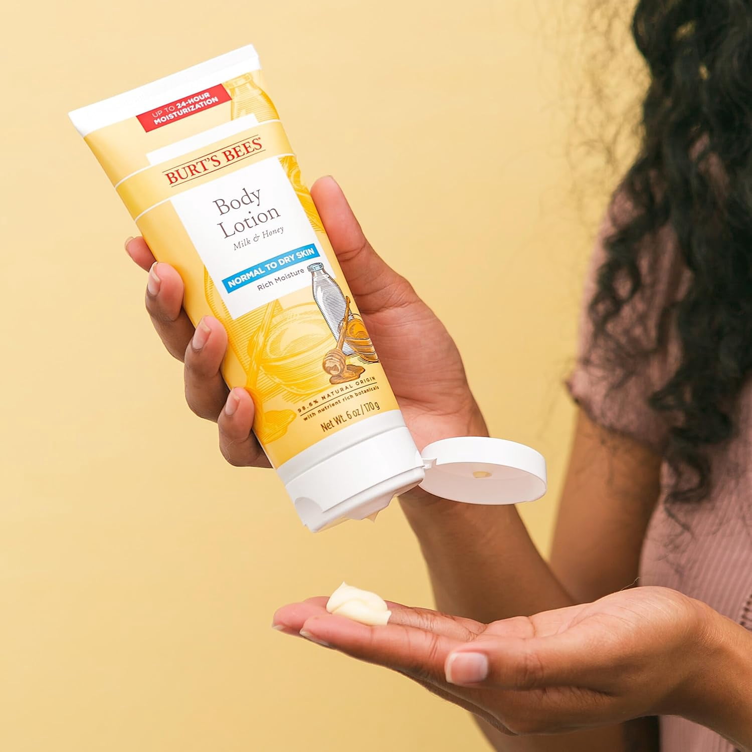 Burt’S Bees Body Lotion For Normal To Dry Skin With Milk & Honey, 6 Oz Pack Of 3 (Package May Vary)