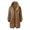 thumbnail image 7 of Vividxx Jackets For Women Plus Size Drawstring Outerwear With Pockets Soft Zip Up Hooded Outerwear Cozy Warm Pullover Fall Outfits 2025, 7 of 7