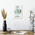 thumbnail image 2 of Elephant Stock Winnie The Pooh Feel Love Quote Wall Art - Vertical Canvas Wall Art - Living Room Wall Decor - Kids And Nursery Canvas - Beige And Blue Decor - 8" x 12", 2 of 8