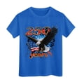 thumbnail image 5 of yocbz Toddler Girl Tees Toddler Girl Tshirts Boys 4th of July Shirts-Toddler Girls Patriotic American Flag Tees Kids Memorial Day USA T-Shirts Blue,13-14 Years, 5 of 5