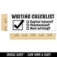 thumbnail image 2 of Writing Checklist Teacher Student School Self-Inking Rubber Stamp Ink Stamper - Red Ink - Large 2-3/4 Inch, 2 of 7