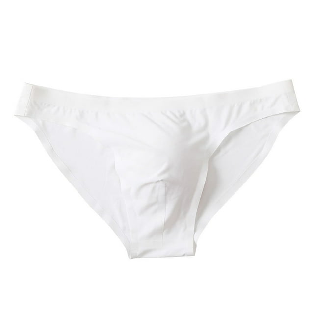 Men's Color Ice Silk Seamless Underwear Comfortable Fashionable Briefs for Everyday Wear