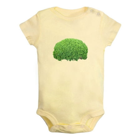 

Nature Bushes Pattern Rompers For Babies Newborn Baby Unisex Bodysuits Infant Jumpsuits Toddler 0-24 Months Kids One-Piece Oufits (Yellow 0-6 Months)