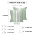 thumbnail image 2 of Sage Green White Stripe Outdoor Pillow Covers 20x20 Inch Throw Pillow Covers Set of 2 Waterproof Decorative Pillow Cases Modern Rustic Vertical Striped Cushion Covers for Patio Furniture Garden Couch, 2 of 8