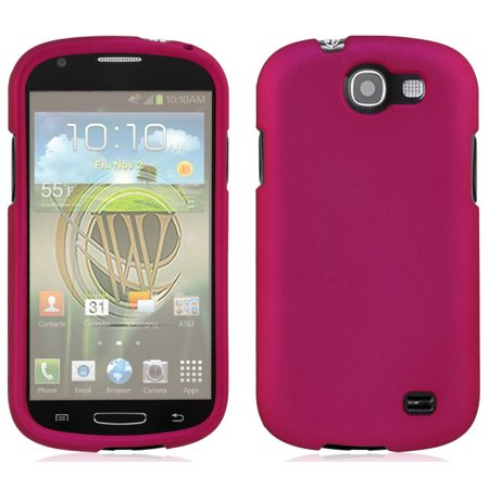 PINK PROTEX RUBBERIZED HARD CASE COVER FOR SAMSUNG GALAXY EXPRESS i437 PHONE