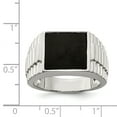 thumbnail image 2 of 925 Sterling Silver Men's Onyx Ring, 2 of 2