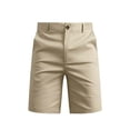 thumbnail image 3 of Men's Casual Golf Shorts Quick Dry Lightweight 7" Inseam Short Pants, Flat Front Elastic Waistband Summer Shorts with Belt Loops & Pockets for Travel Work Performance, 3 of 4