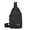 Black, variant on Crossbody Bag Sling Backpack Lightweight Water-Resistant,Headphone Hole Adjustable Strap,for Men Women,for Daily Use Travel Outdoor