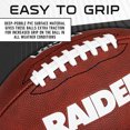 thumbnail image 5 of Franklin Sports NFL Las Vegas Raiders Football - Youth Junior Size Football for Kids - Official NFL Team Logo + Colors Youth Football - Kids NFL Fan Shop Football, 5 of 13