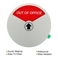 thumbnail image 4 of Uxcell 6" Privacy Sign, 2 Pcs 3 Options Welcome Come in/Out of Office/In a Meeting Silver Gray, 4 of 5