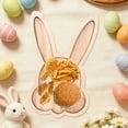 thumbnail image 5 of dajkiuy Wooden Bunny Plate, Easter Rabbit Charcuterie Board Serving Platters and Trays Side Dish Serving Trays Funny Easter Party Decorations Bunny Decor, 5 of 6