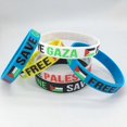 thumbnail image 5 of Palestine Silicone Bracelet, Free Palestine Silicone Wrist Band Motivational Sports , Bracelet with Palestinian Gaza Flag, 5 of 5