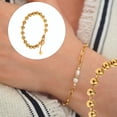 thumbnail image 2 of Stainless Steel Beaded With 6mm Or 8mm Beads For Women And Men Polished Design For Daily Wear, 2 of 9
