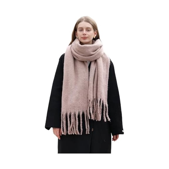 Fu997 Winter Warm Scarf Long Pashmina Extra Large Shawls and Wraps for Women Large Blanket Scarves Solid