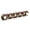 Brown, variant on AOMXGD No Drill Adhesive Coat Hook Rack, Wrought Iron Wall Hooks, Damage-Free Plastic Entryway Storage Organizer for Hanging Coats Bags Hats