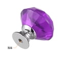 thumbnail image 3 of 30mm Crystal Knobs Drawer Diamond Shaped Purple 12 Pack, 3 of 5