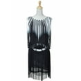 thumbnail image 3 of Feinuhan Womens 1920s Drop Waist Flapper Mini Cocktail Dress with Tassel Fringe, 3 of 5
