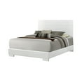 thumbnail image 2 of Felicity California King Panel Bed Glossy White, 2 of 6