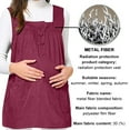 thumbnail image 3 of Anti-Radiation Maternity Clothes Baby Mom Protection Shield Dresses,Maroon,L, 3 of 6
