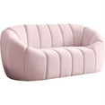 thumbnail image 2 of Meridian Furniture Elijah Pink Velvet Loveseat, 2 of 10
