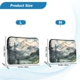 thumbnail image 4 of FORMRS 13-13.3 inch Laptop Sleeve Case Soft Carrying Quilted Computer Bag Cover, Watercolor Mountatin, 4 of 7