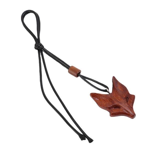 Collar Con Colgante De Madera De Zorro, Innovador Llavero Ajustable, Accesorio Colgante Para Hombres Y Mujeres