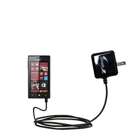 Gomadic Intelligent Compact AC Home Wall Charger suitable for the Huawei W1 - High output power with a convenient, foldable plug design - Uses TipExch