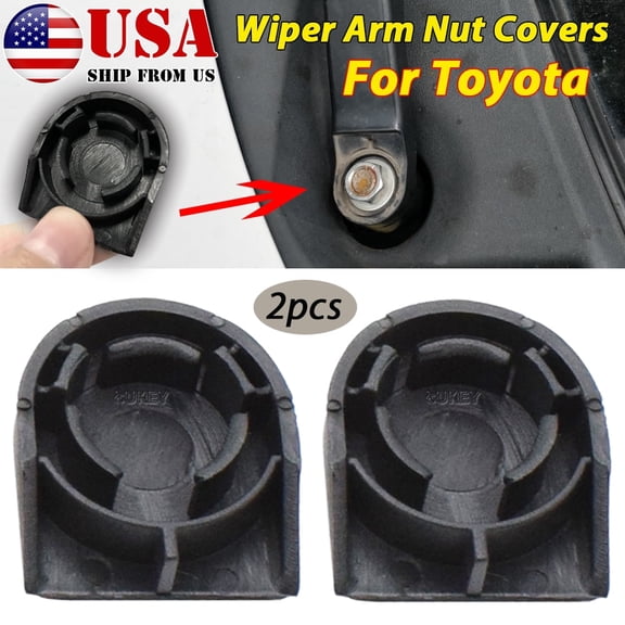 2Pcs Front Windshield Wiper Arm Head Nut Cap Cover for Toyota Corolla Verso Yaris Auris Fielder