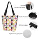 thumbnail image 4 of Fotbe Polka Dot Bolsa de Playa con Estampado, Bolsa de Hombro, Bolsa de Mano Espaciosa, Bolsa de Viaje Ligera, Bolsa de Compras Versátil, 4 of 6
