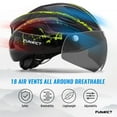 thumbnail image 7 of FUNWICT Bicycle Helmet with Light and Magnetic Goggles Lightweight Bike Helmet for Adult Men Women, 7 of 7