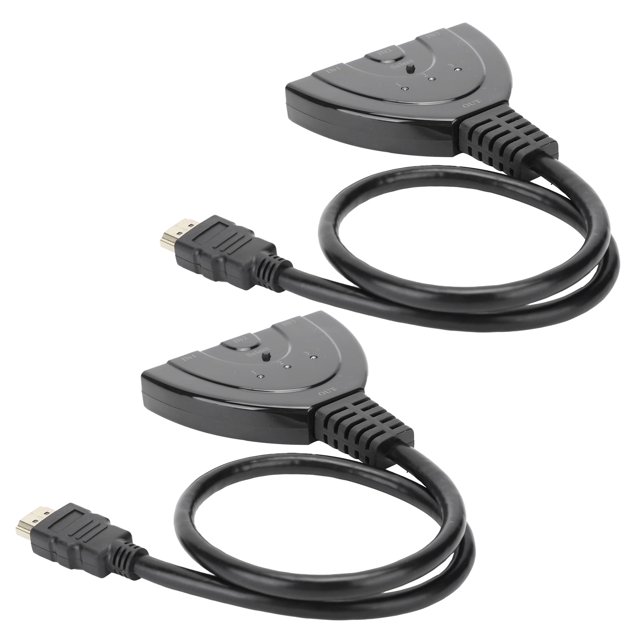 HDMI Converter,2Pcs HDMI Splitter 3 Port HDMI Box HDMI Hub Next-Gen Design