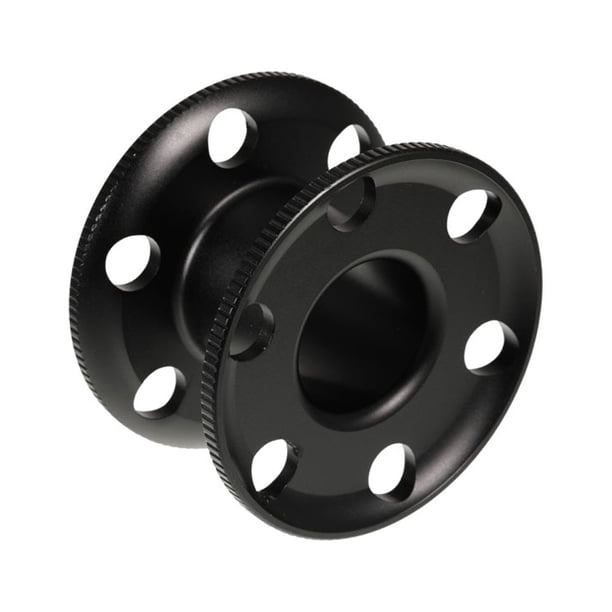 Eigraketly Carrete de dedo, carrete de buceo, diseño de curva, alta resistencia, fuerte resistencia a la oxidación, carretes, carretes, Deportes acuáticos Negro