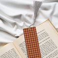 thumbnail image 6 of Kdxio Fall Buffalo Plaid Print Metal Tassel Bookmarks,Perfect Gift for Art Lovers and Bookworms Metal Bookmarks for Women, 6 of 8