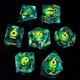 thumbnail image 1 of Beholder's Eye Dnd Dice, Dragon Eye Liquid Core Sharp Edge Handmade Dice Set For Dnd, For Dungeons And Dragons Ttrpg Games, 1 of 3