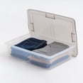 thumbnail image 5 of IRIS 28 Qt. Underbed Plastic Storage Bin with Lid, Stackable Storage Container, Tote, Clear, 5 of 8