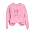 thumbnail image 5 of SBYOJLPB Breast Cancer Awareness Long Sleeve T-Shirt for Women Round Neck Inspirational Tee Shirts Tops, 5 of 5