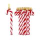 thumbnail image 1 of 6pcs Christmas Candy Cane Decorations, Plastic Shiny Candy Canes Ornaments For Christmas Tree, Holiday Party Favors, 1 of 5