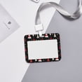 thumbnail image 6 of Susaid Christmas Tree and Gold Socks Print ID Badge Holder with Double-Sided Windows Horizontal Hard Plastic Case Black Card Protector Pouch for Office School ID Credit Cards, 6 of 7