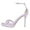 Purple, variant on FSJ Women Open Toe Rhinestone Strappy Sandals Ankle Strap Stiletto High Heels Sparkly Night Evening Platform Shoes Size 9 White