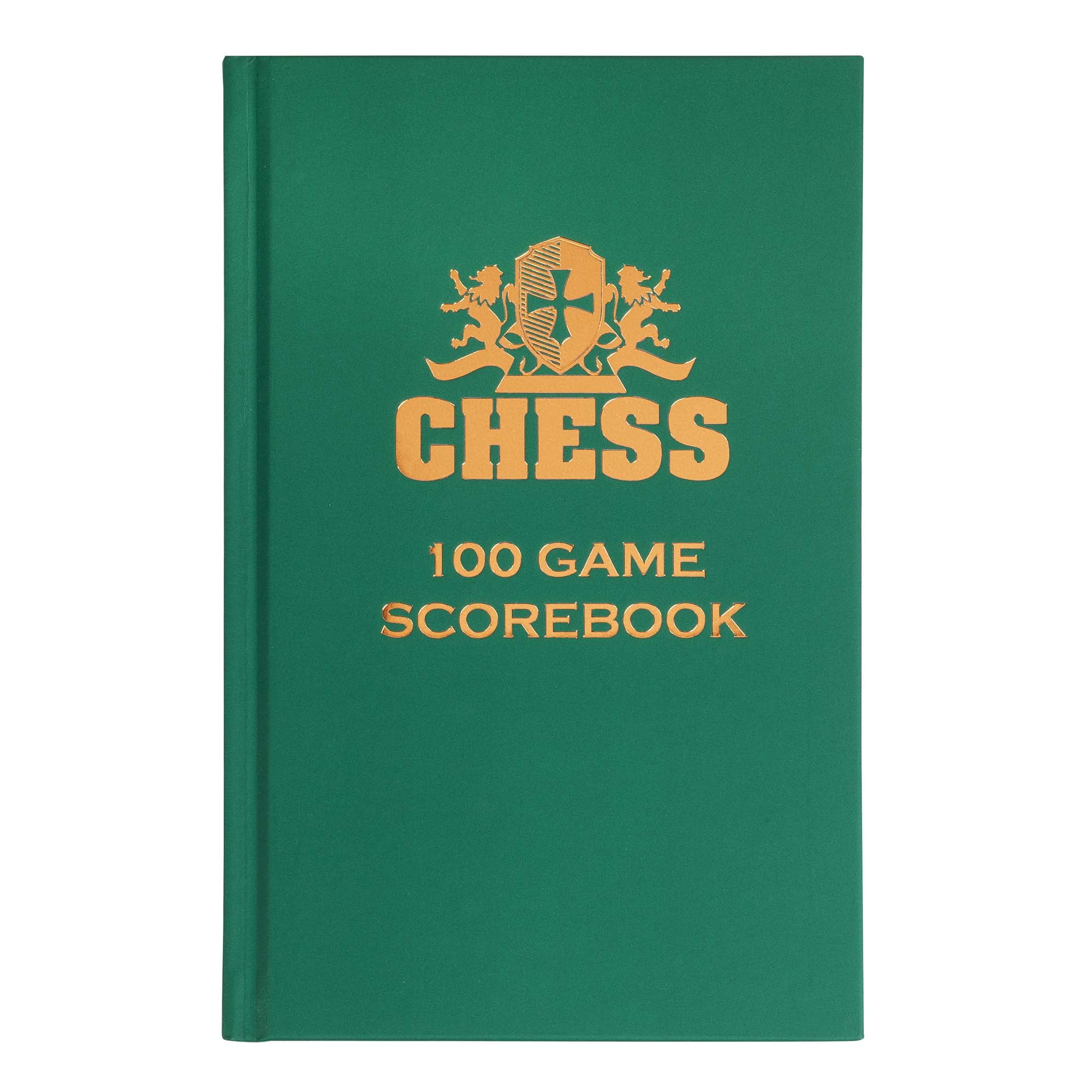 HARDCOVER CHESS SCOREBOOK MADE IN USA 100 GAMES ORANGE 