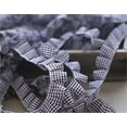 thumbnail image 3 of Pleated Ruffle Edge Decoration,QZS Gingham Edge Trim,1Pack,Reusable Gathered Ribbon for Dresses,Costume Decor,5 Yards, 3 of 6