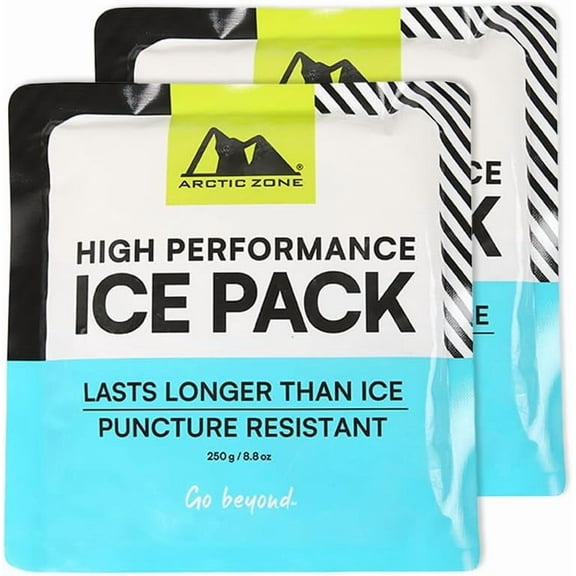 Titan Deep Freeze High Performance Ice Pack - (2 Pack) 250g - Long-Lasting, Puncture Resistant Cold Pack