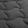 thumbnail image 1 of Cubrecolchón refrescante, acolchado, ajustable, lavable a máquina, relleno alternativo suave y esponjoso, bolsillo profundo de 20.32 a 53.34 cm (gris, individual), 1 of 22