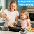 thumbnail image 3 of 1pcs，Kitchen Timer for Cooking, Chef Kitchen Timer, 100% Mechanical Desk Timer with Loud Alarm, No Batteries Required, Magnetic Backing, Countdown Reminder.,Black, 3 of 13