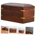 thumbnail image 3 of MUSEYA Dog Funeral Box Wood Pet Urn Dark Brown 1Set, 3 of 7